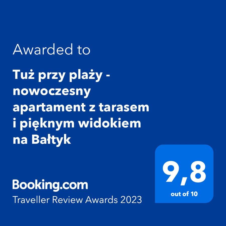 Tuz Przy Plazy - Nowoczesny Apartament Z Tarasem I Pieknym Widokiem Na Baltyk Mielno  Bagian luar foto